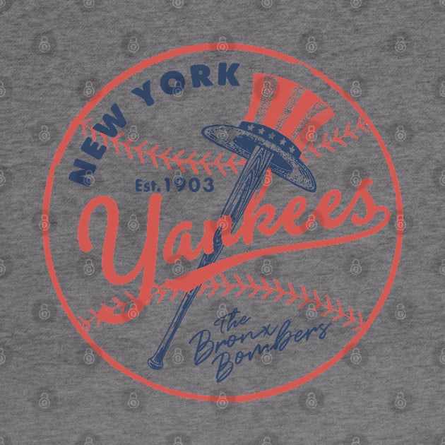 New York Yankees Top Hat 3 by Buck Tee by Buck Tee